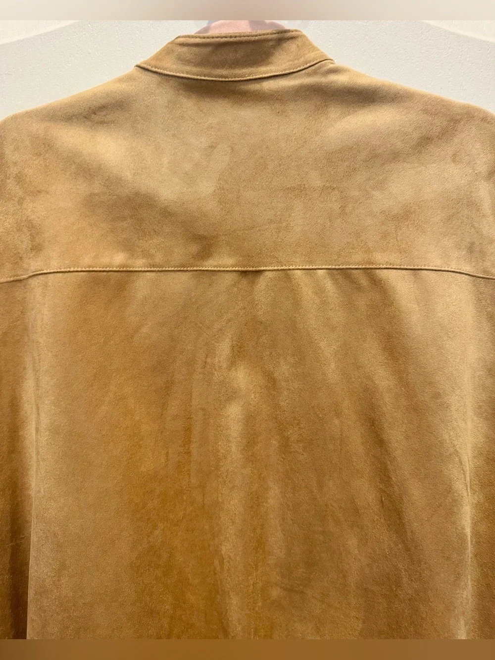 ZARA Faux Suede Full Zip Vest Taupe Brown Size S/XS NWOT